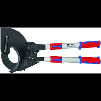 Knipex Knipex-Werk 95 32 100 Ratcheting cable cutter Suitable for (cable stripping) Single/multi-core aluminium and copp