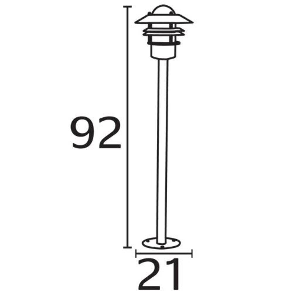 Nordlux 25078031 Blokhus Outdoor free standing light E-27 Galvanized-2
