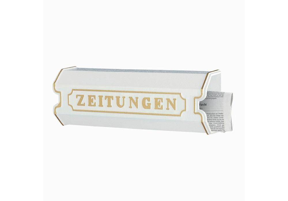 Burg Wächter 1890 W Newspaper holder Cast aluminium White-2