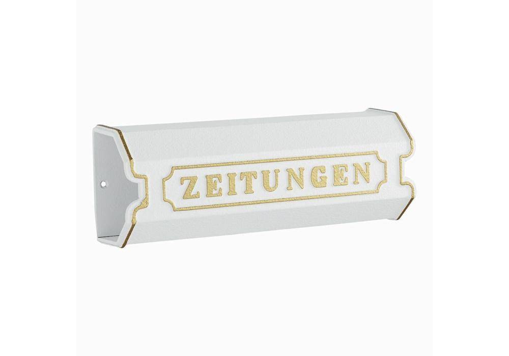 Burg Wächter 1890 W Newspaper holder Cast aluminium White-3