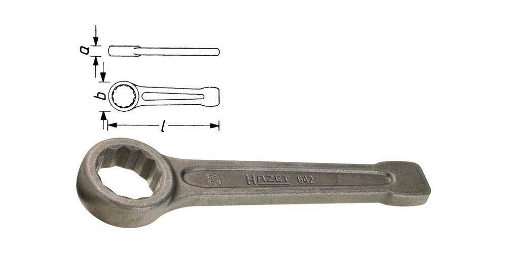 Hazet 642-55 642-55 Impact ring spanner 55 mm DIN 7444 | Conrad.com