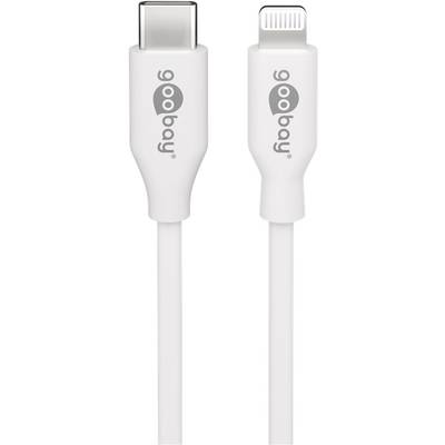 Goobay Apple iPad/iPhone/iPod Cable [1x Apple Dock lightning plug - 1x USB-C® plug] 1 m White