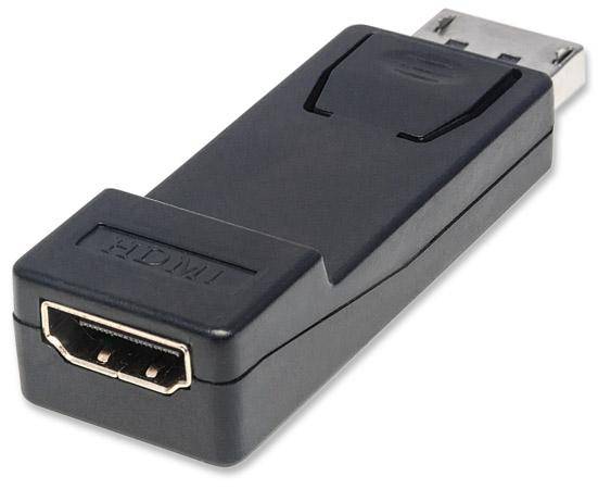 Manhattan 151993 DisplayPort Adapter [1x DisplayPort plug - 1x HDMI socket] Black UL-approved, gold plated connectors-5