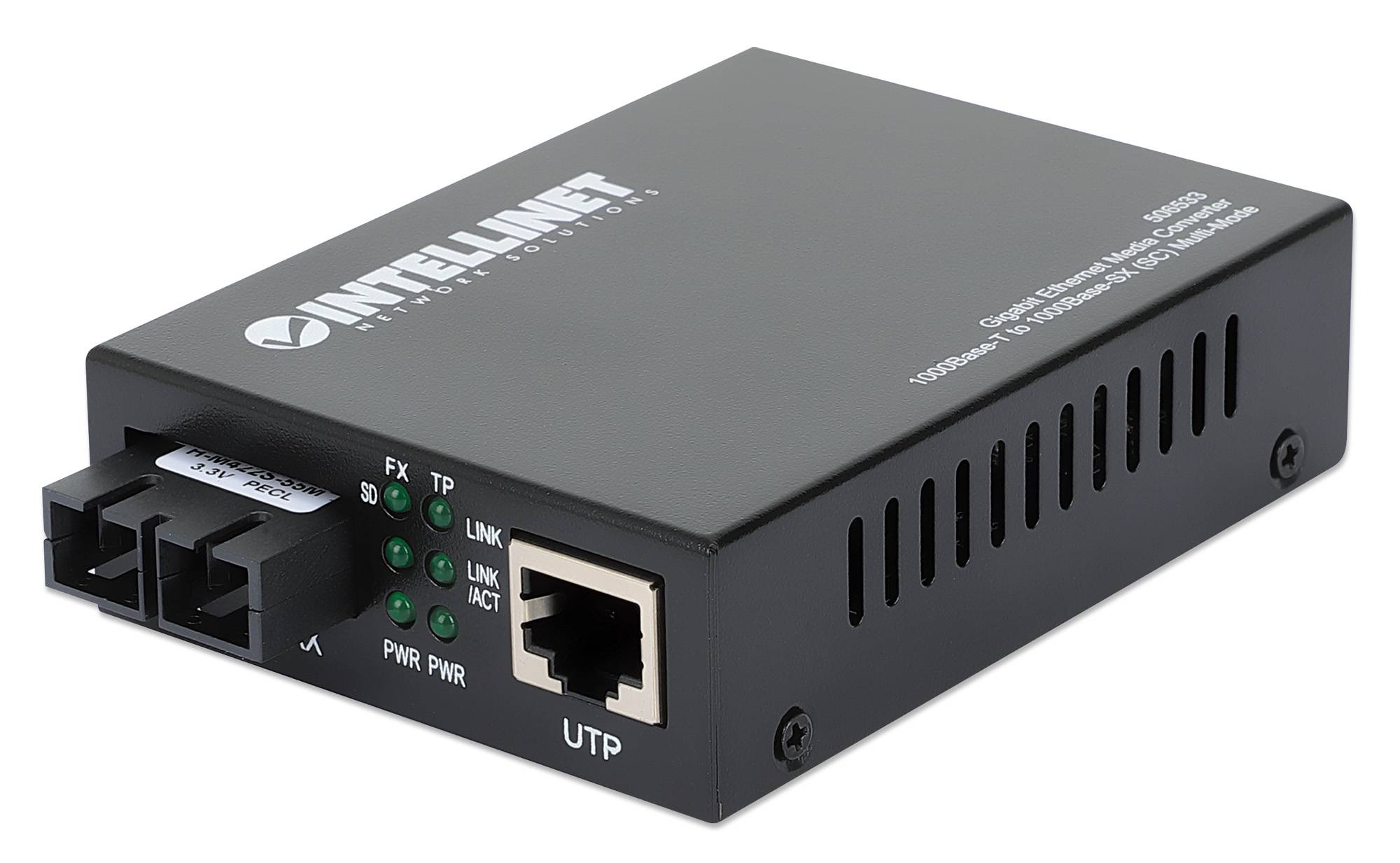 Intellinet 506533 LAN, SC Duplex Network media converter 1 GBit/s-4