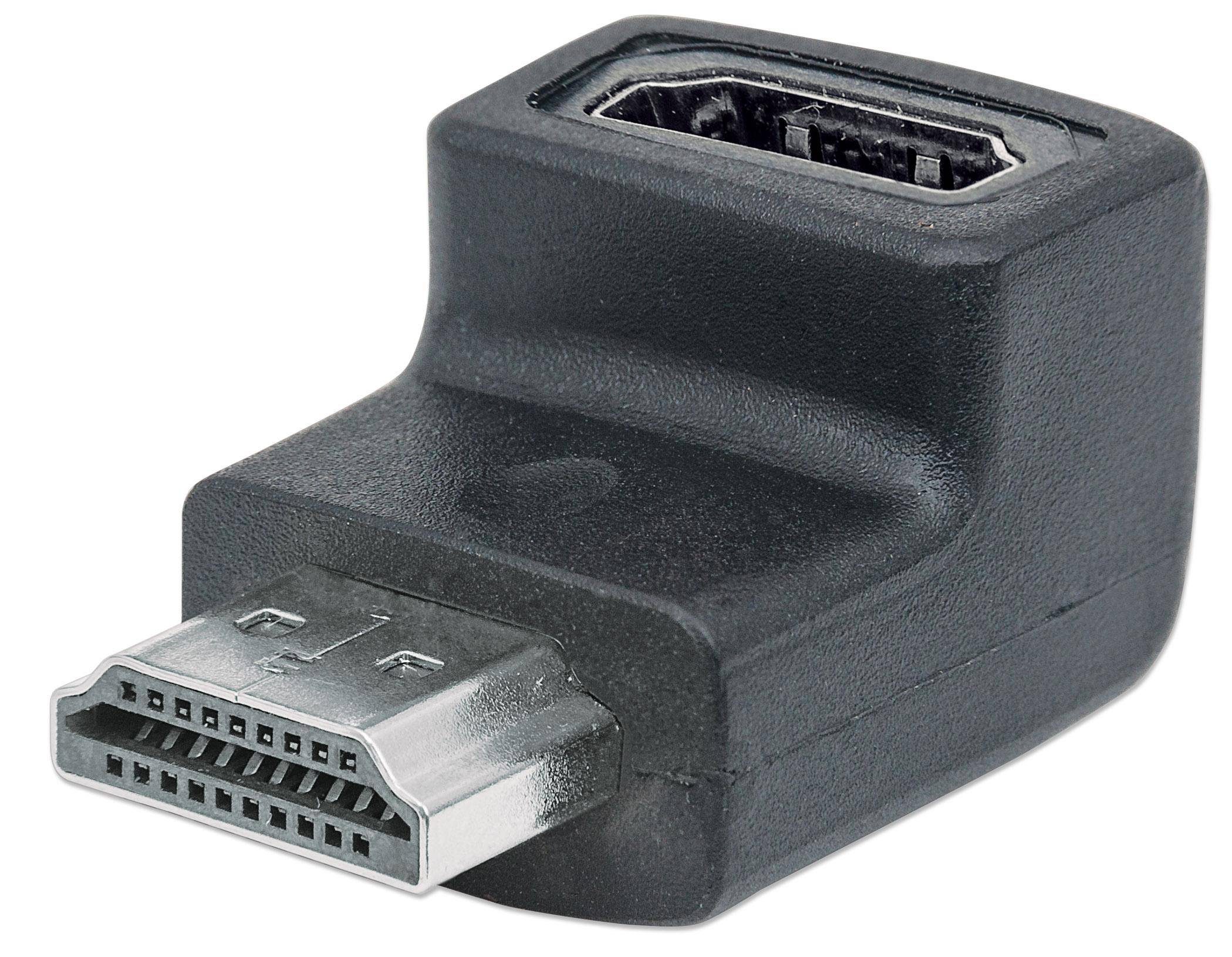 Manhattan 353519 HDMI Adapter [1x HDMI plug - 1x HDMI socket] Black gold plated connectors 0.00 m-6