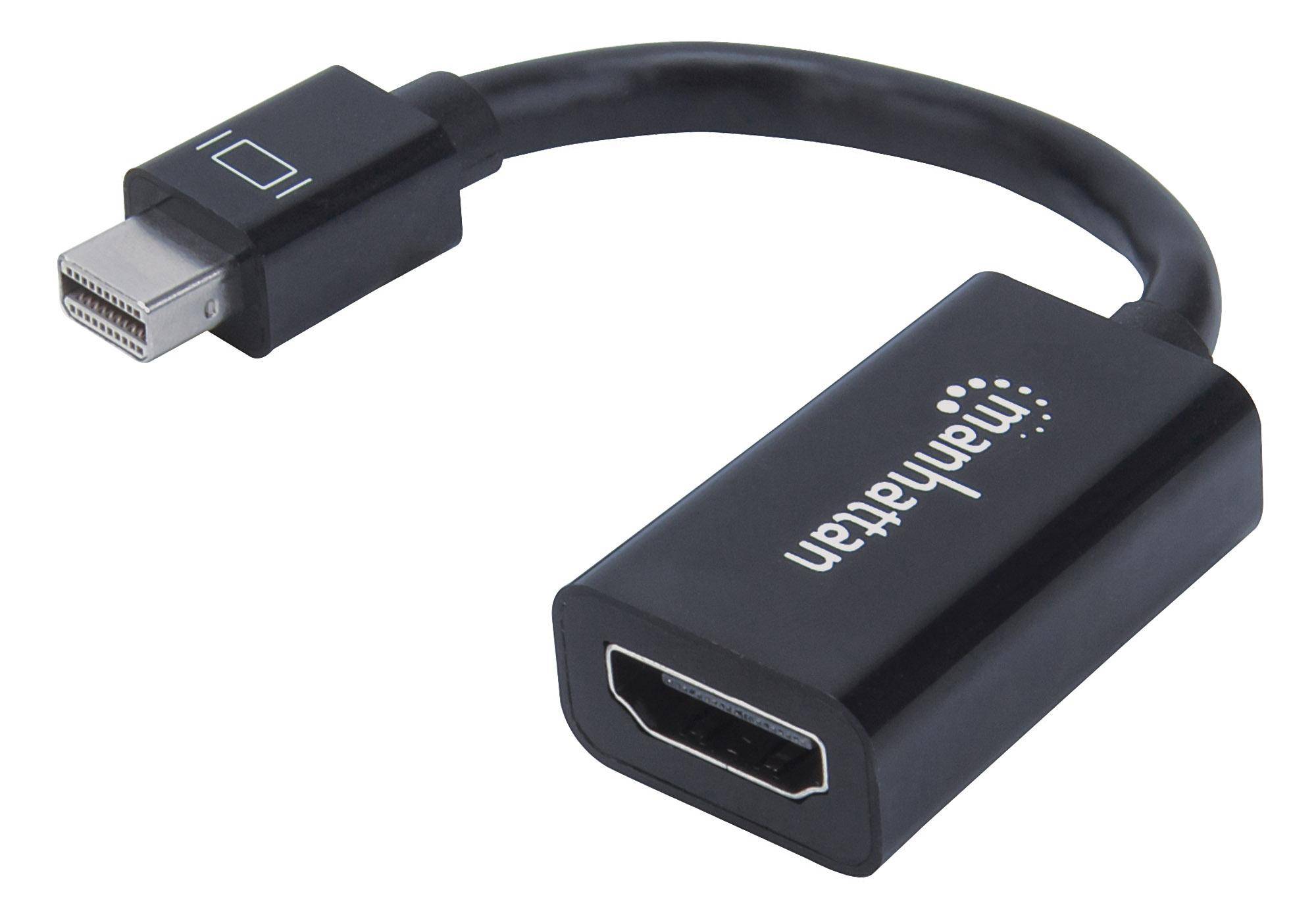 Manhattan 151528 Mini DisplayPort Adapter [1x Mini DisplayPort plug - 1x HDMI socket] Black 12.00 cm-3
