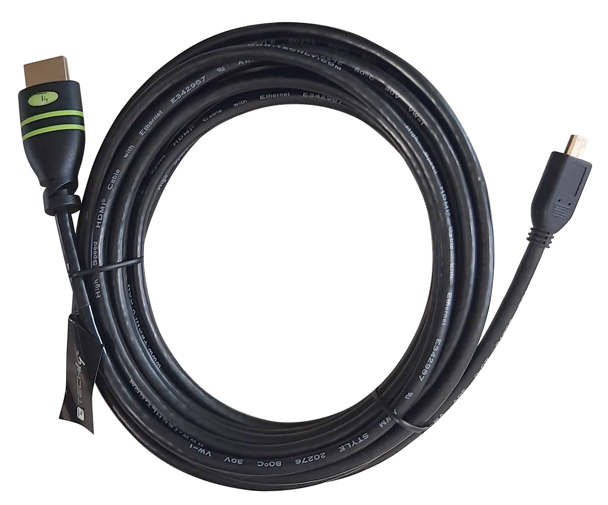 TECHly HDMI Cable 5.00 m Black ICOC-HDMI-4-AD5 HDMI cable-2