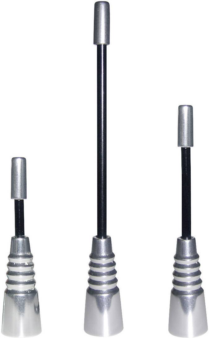 Three silver rings of different sizes, arranged side by side.