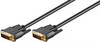 Goobay DVI Connection cable DVI-I 24+5-pin plug 2 m Black 69203 screwable, gold plated connectors, double shielding, Round, PVC coating, round wire DVI cable