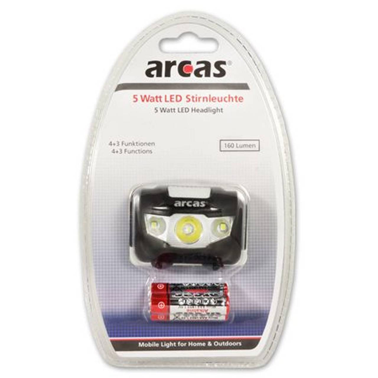Arcas 7 Modi 5W LED (monochrome) Headlamp battery-powered 160 lm 0 h 30710010-3