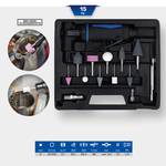 Mini compressed air bar grinder set, 15-piece
