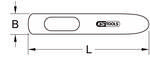 Parting chisel, 25 x 140 mm