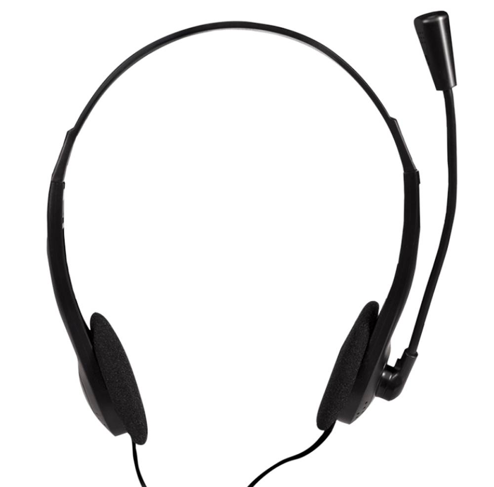 LogiLink HS0002 On-ear headset Corded (1075100) Stereo Black Volume control PC-5