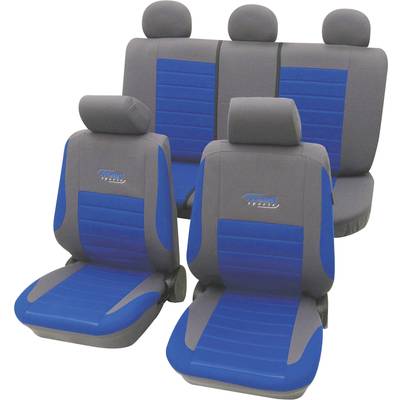 cartrend 60120 Active Seat covers 11-piece Polyester Blue Driver's seat, Passenger seat, Back seat