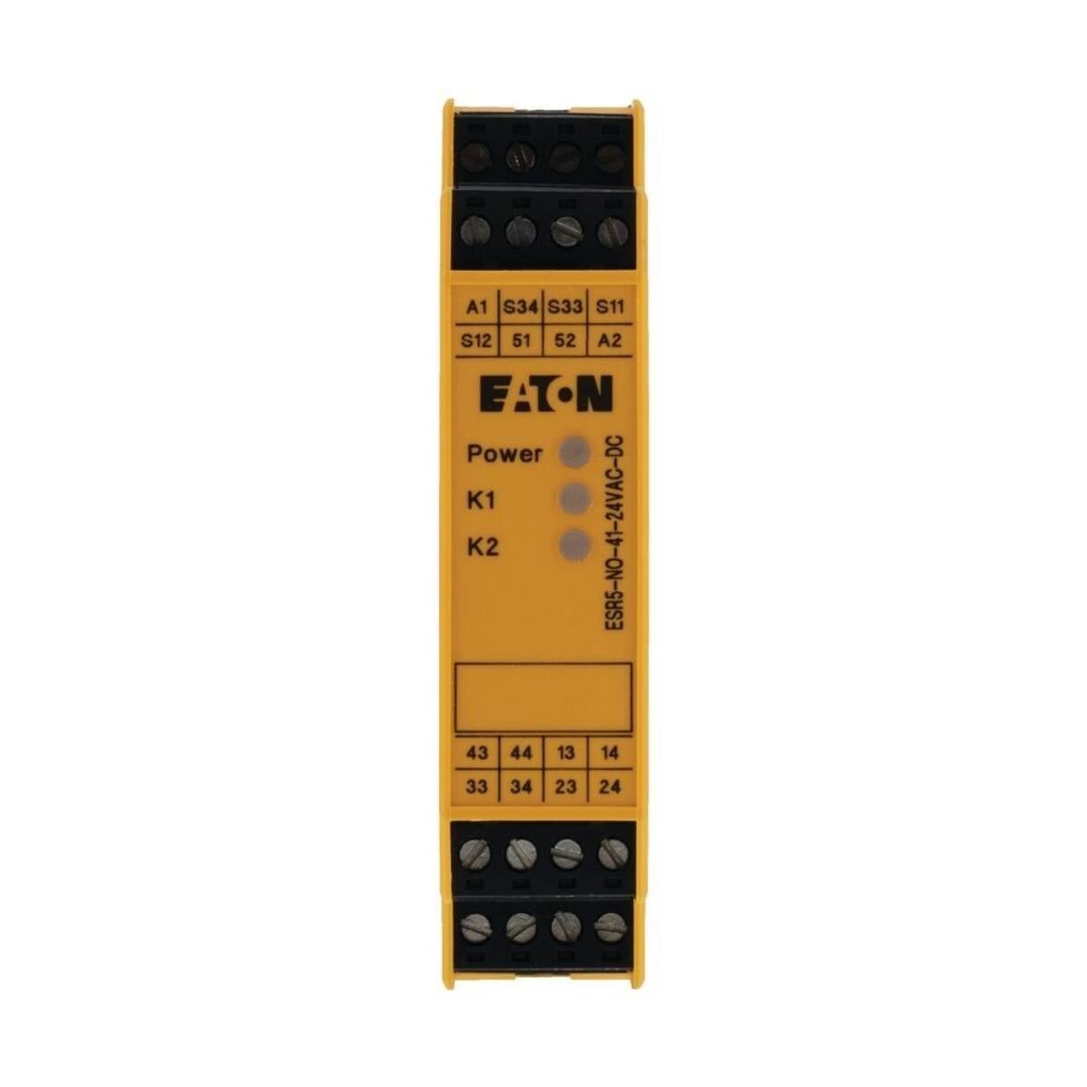 Safety relay ESR5-NO-41-24VAC-DC Eaton Operating voltage: 24 V DC/AC (W x H x D) 22.5 x 99 x 114.5 mm 1 pc(s)-1