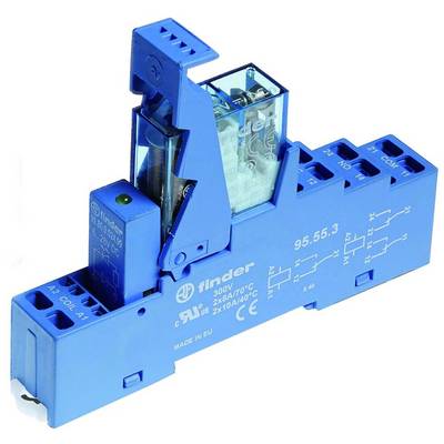 Finder 49.72.9.024.0050 Relay component Nominal voltage: 24 V DC 2 change-overs 1 pc(s)-0