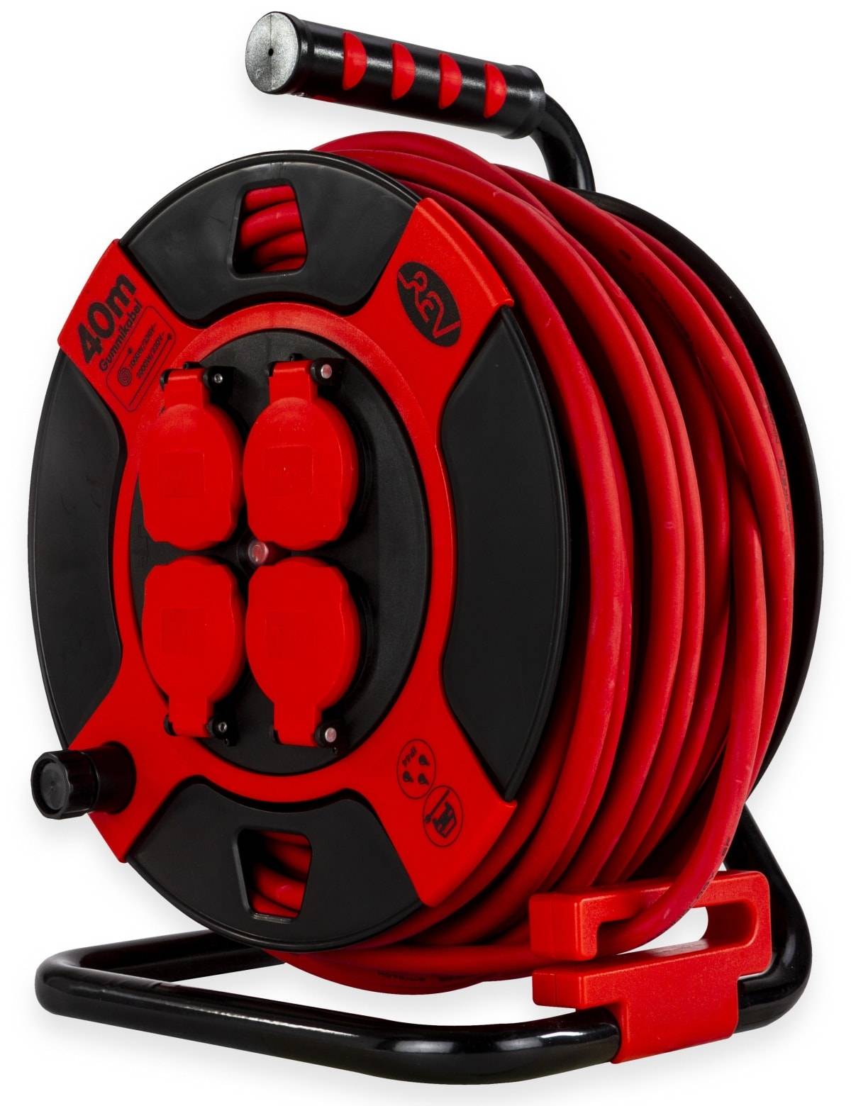 REV 0010307612 Cable reel 40.00 m Black PG plug-2