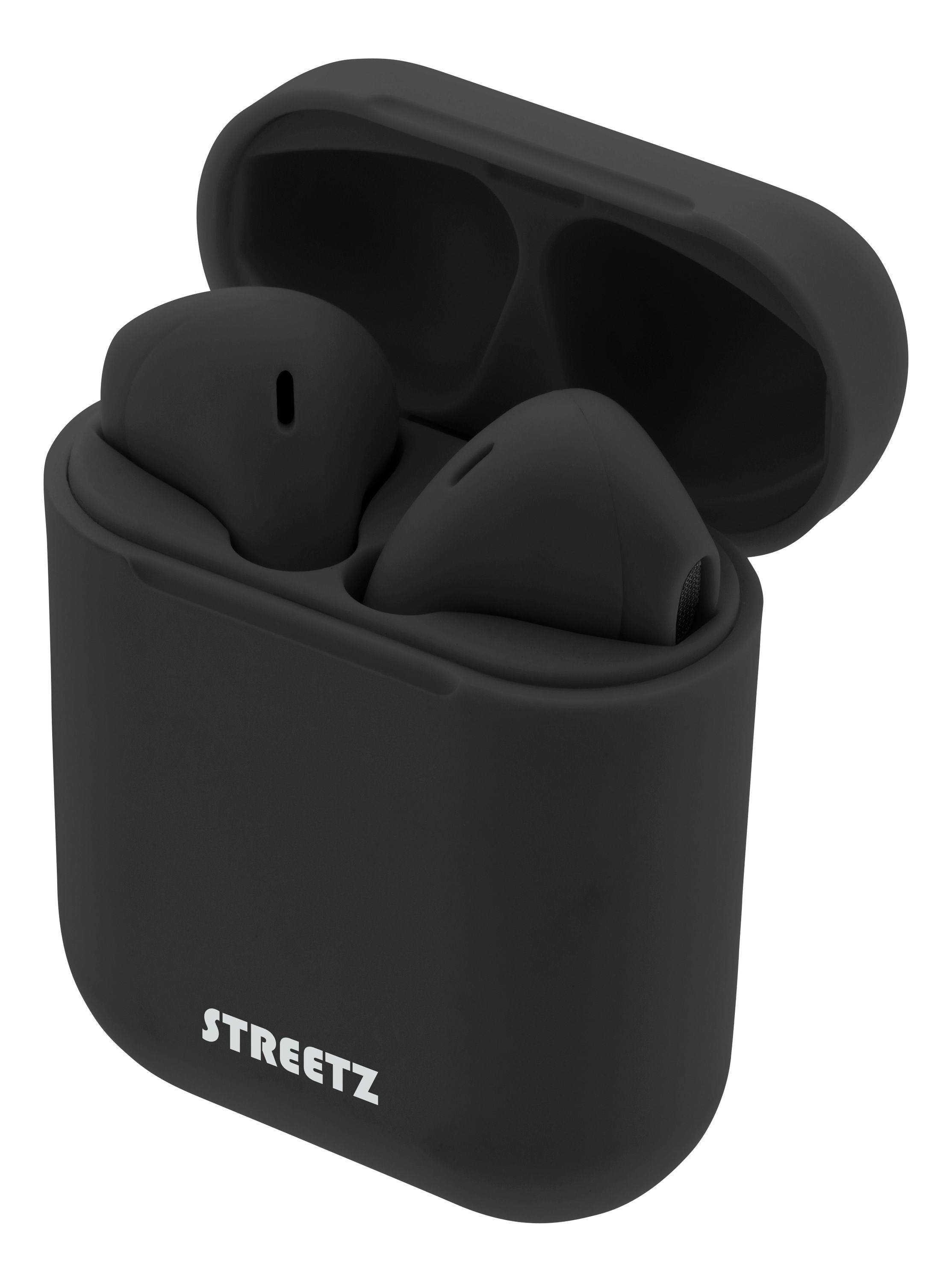Symbol image for STREETZ TWS-0003 In-ear headset Bluetooth® (1075101) Stereo Black Remote control, Headset, Charging case
