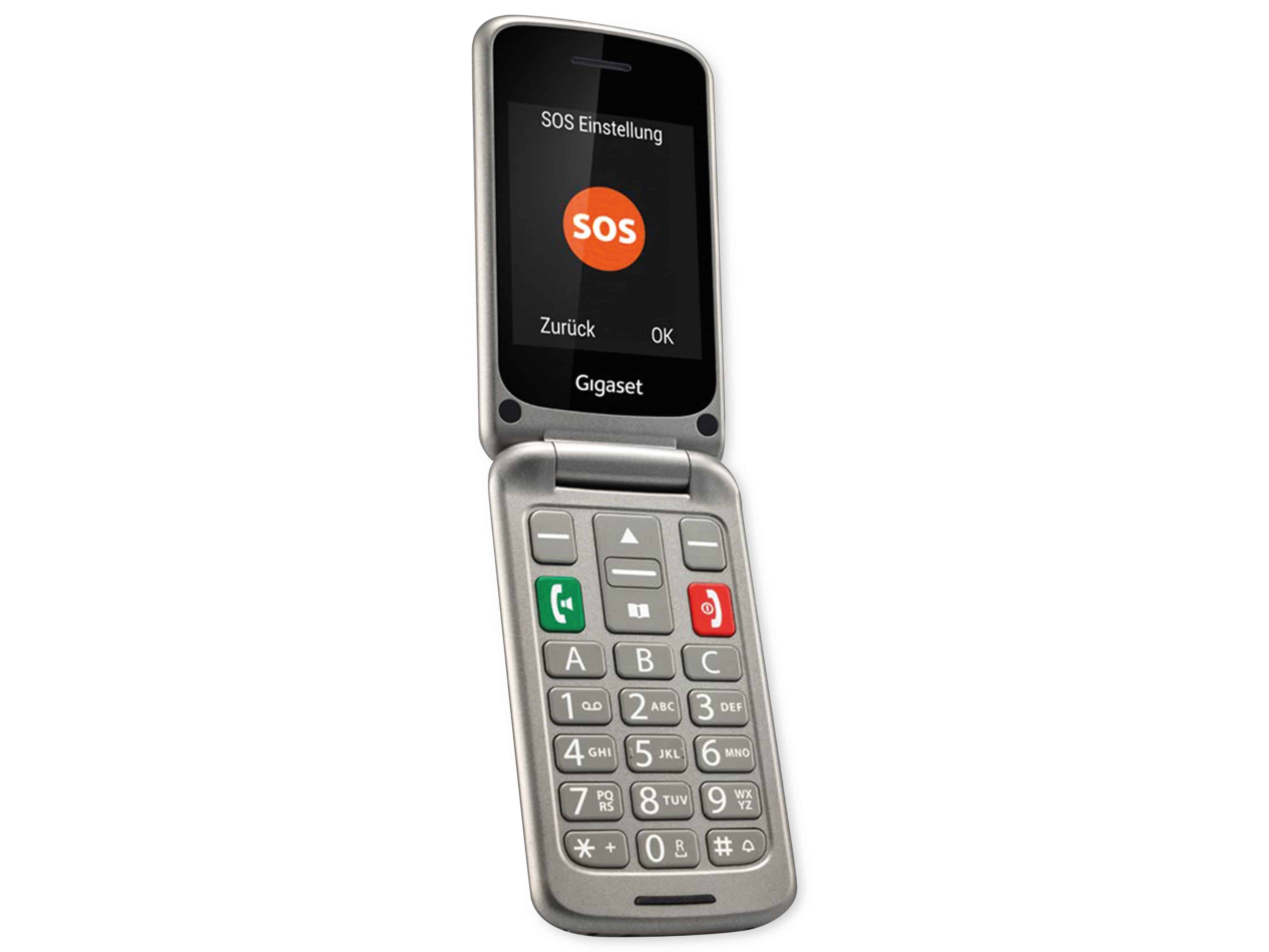 Symbol image for Gigaset GL590 Big button flip top mobile phone Silver