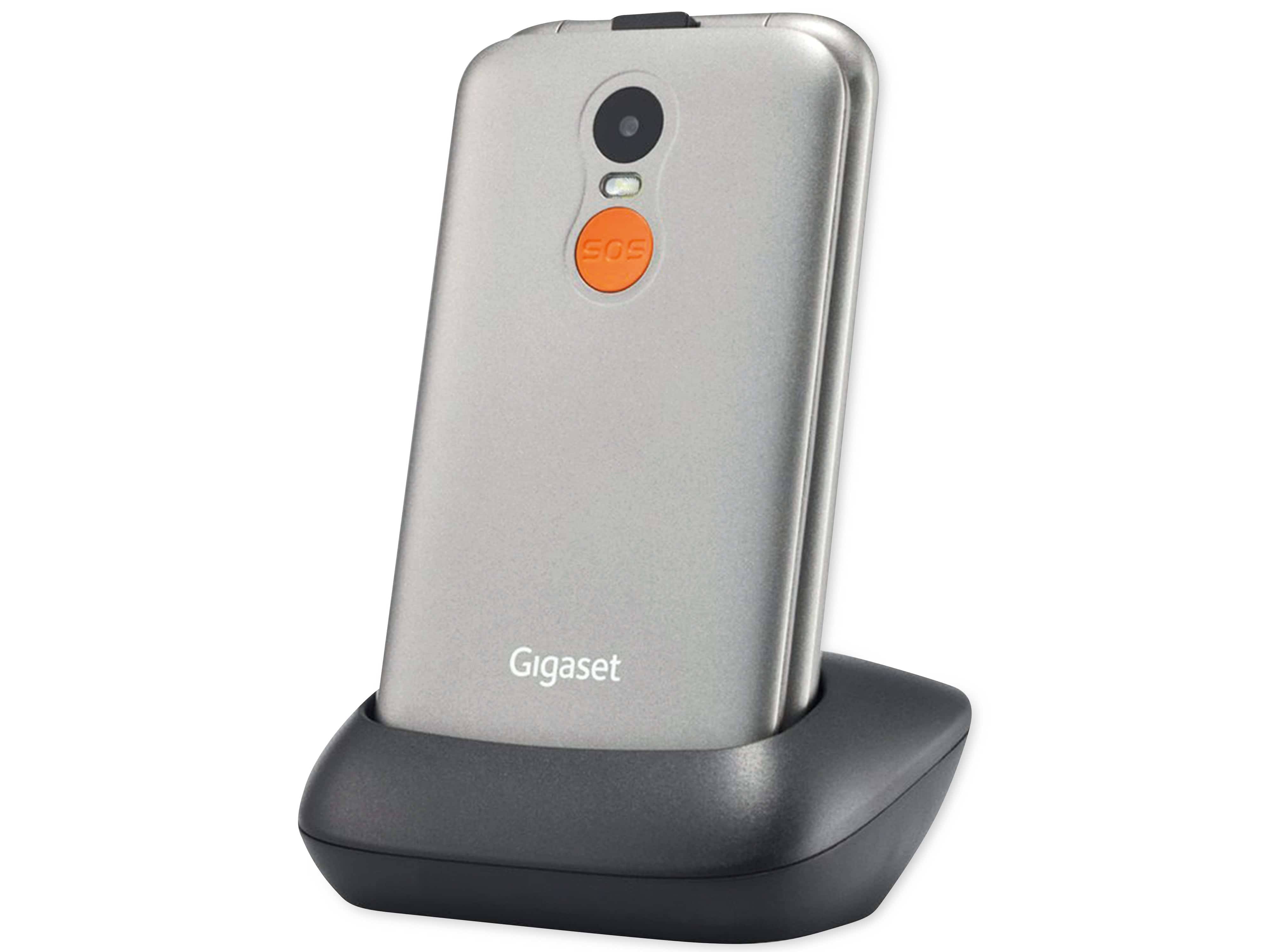 Symbol image for Gigaset GL590 Big button flip top mobile phone Silver