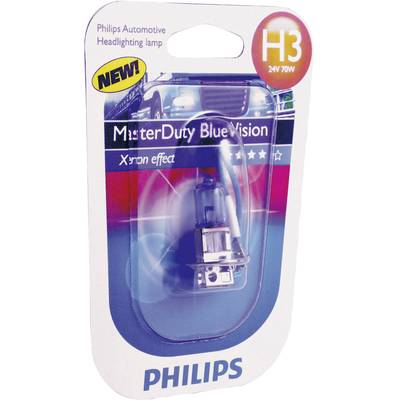 Buy Philips 77486628 Halogen bulb MasterDuty Blue Vision H3 70 W 24 V