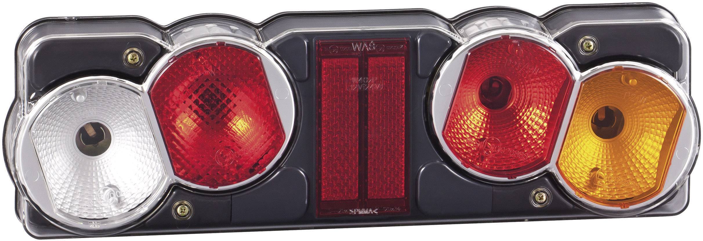 SecoRüt HGV tail light Turn signal, Brake light, Tail light, Reversing lamps, Reflector right 12 V, 24 V Clear glass-0