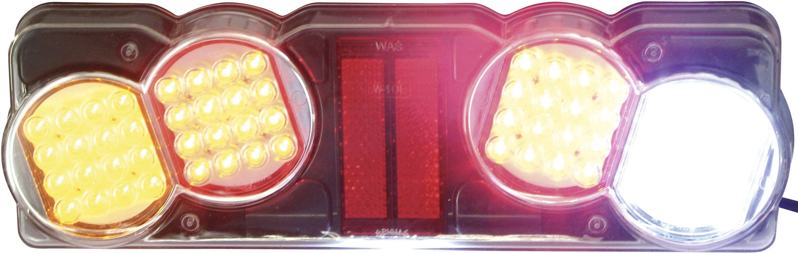SecoRüt HGV tail light Turn signal, Brake light, Tail light, Reversing lamps rear, left 24 V Clear glass-1