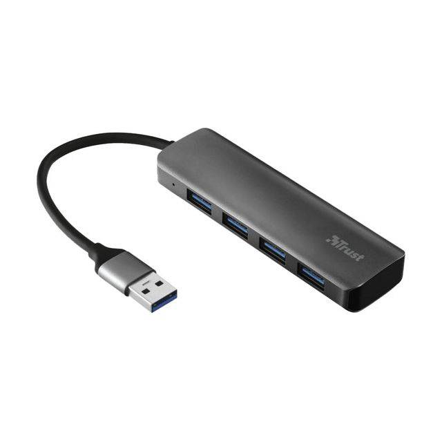 Trust HALYX 4 ports USB hub Silver-9