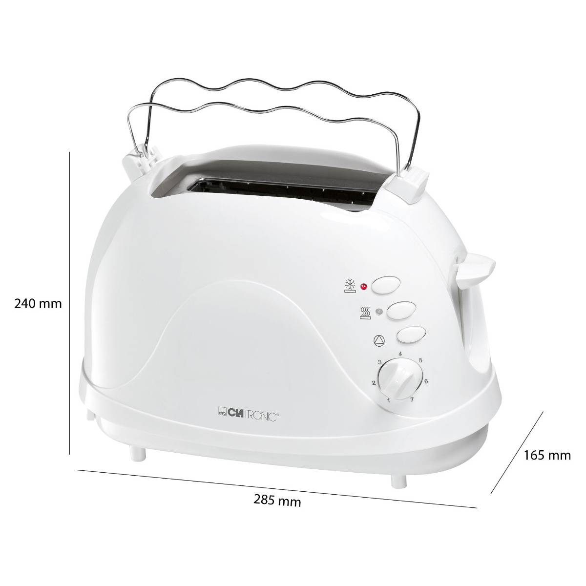 Clatronic TA 3565 Toaster White-3