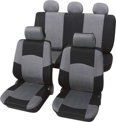 Petex Universal Car Seat Cover Set Black Grey Conrad Com - Custom Made Classic Car Seat Covers