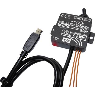 Kemo M172 USB Bicycle charge controller Black