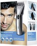 Grundig MC 3140 Beard trimmer, Hair clipper Washable Black, Silver