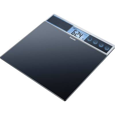 Digital bathroom scales Beurer GS 39 Weight range=150 kg Black