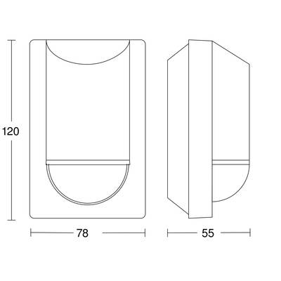 Steinel 603915 Wall, Surface-mount Motion detector 180 ° Silver IP54-1