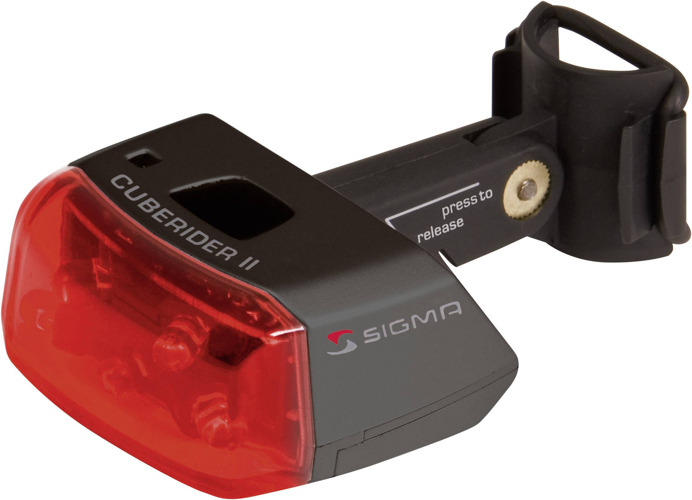 Sigma Bike light set Lightster, Cuberider ll LED (monochrome) rechargeable, batterypowered