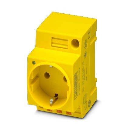 Phoenix Contact Socket EO-CF/PT/LED/YE Yellow (L x W x H) 60 x 45 x 75 ...