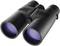 Black binoculars with large, blue lenses, suitable for outdoor activities such as bird watching or hiking.