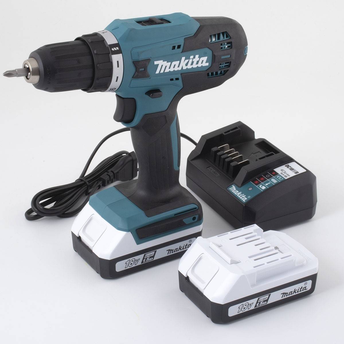 Makita DF488D002 Cordless drill 18 V 1.5 Ah Li-ion incl. spare battery, incl. charger, incl. case-3