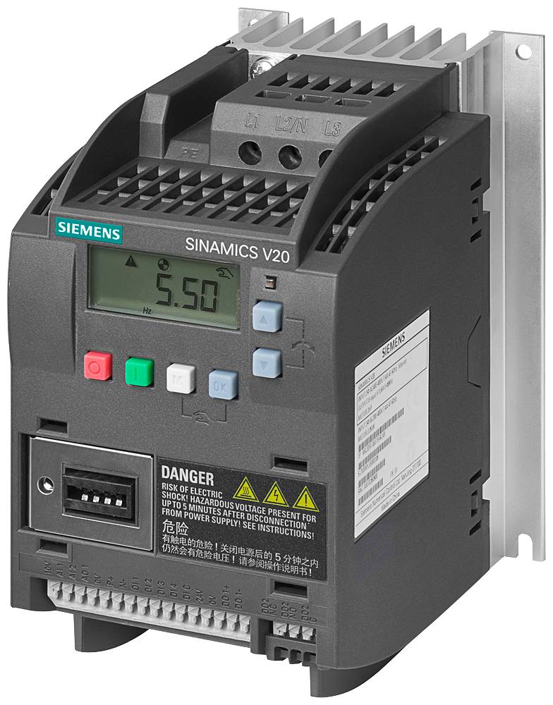 Siemens Inverter 6SL3210-5BE13-7CV0 0.37 kW 380 V, 480 V-0