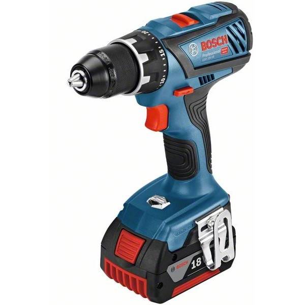 Bosch Professional GSR 18V-28 0615990L7K Cordless drill 18 V 3.0 Ah Li-ion incl. spare battery, incl. charger, incl. cas-1
