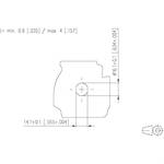 M12 socket X-coded IP67, field mountable with flange