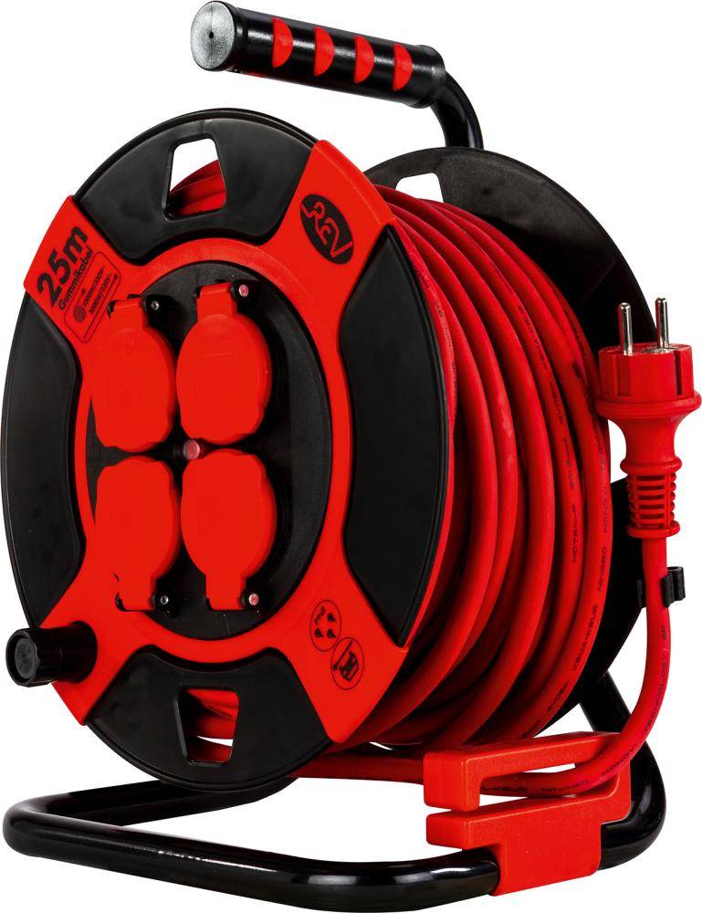 REV 0010305612 Cable reel 25.00 m Black PG plug-1