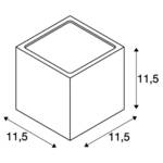 Outdoor wall light Sitra Cube