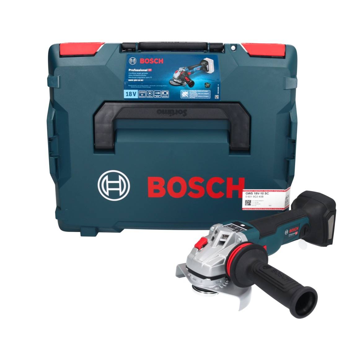 Bosch Professional GWS 18V-10 SC (125mm), Click&Go Plus 06019G340B Cordless angle grinder 125 mm w/o battery, w/o charge-1