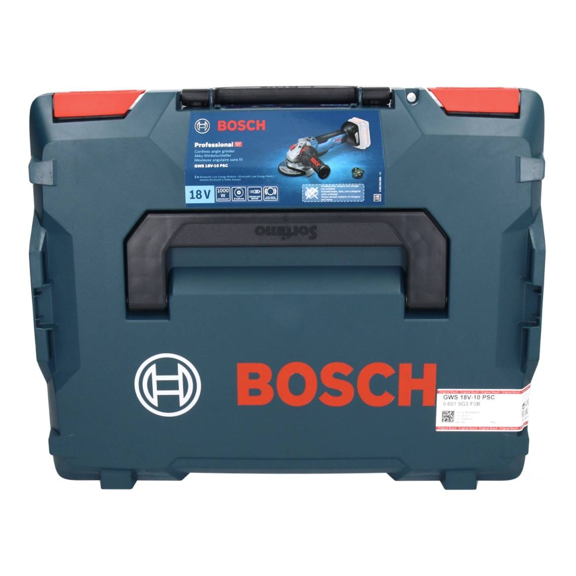 Bosch Professional GWS 18V-10 PSC 06019G3F0B Cordless angle grinder 125 mm w/o battery, w/o charger, incl. case 18 V-3