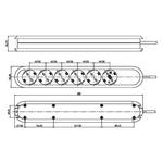Bachmann 381.246 K6 AC outputs white extension cable
