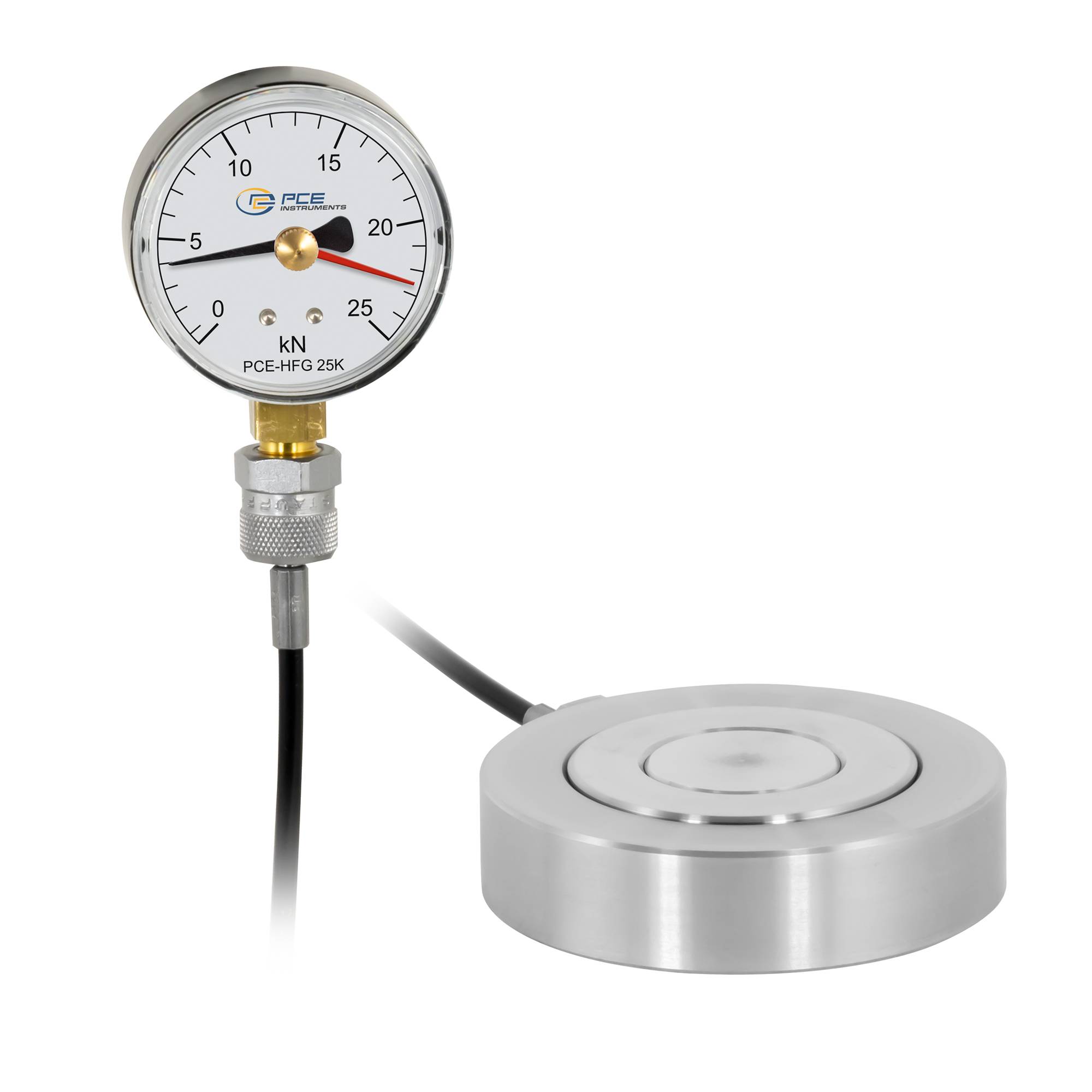PCE Instruments Force gauge 0 - 25000 N Manufacturer's standards (no certificate)-0