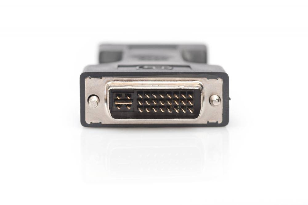 Digitus AK-320504-000-S DVI / VGA Adapter [1x DVI plug 29-pin - 1x VGA socket] Black-1