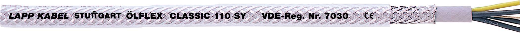 LAPP ÖLFLEX® CLASSIC 110 SY Control lead 3 G 1.5 mm² Grey, Transparent 1125303/50 50 m-0