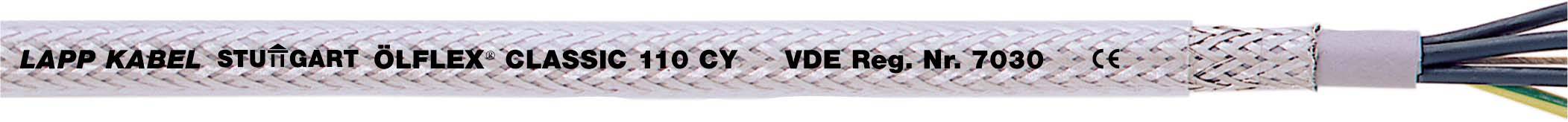 LAPP ÖLFLEX® CLASSIC 110 CY Control lead 2 x 1 mm² Transparent 1135852/50 50 m-0